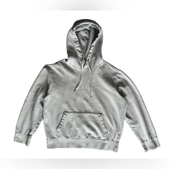 American Eagle Outfitters Other - American Eagle Heather Grey Soft Graphic Hoodie Medium Gorpcore Classiccore